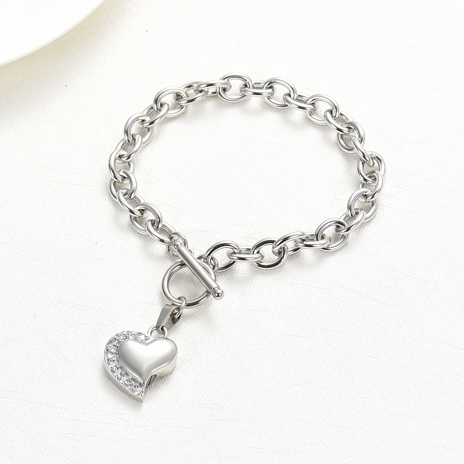 Crystal Heart Urn Bracelet for Ashes Cremation Bracelet F/ Ashes Keepsake Holder - Picture 12 of 44