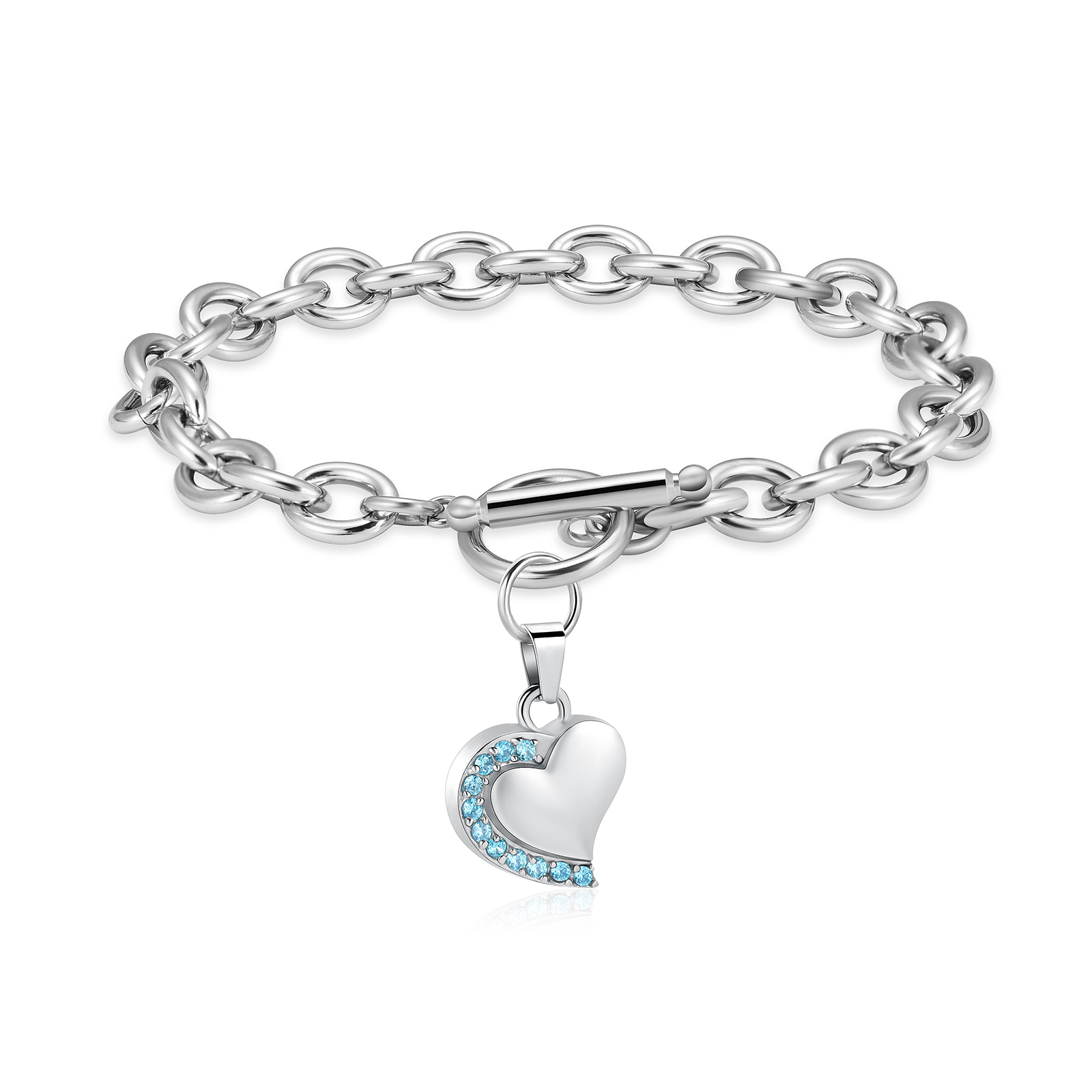 Crystal Heart Urn Bracelet for Ashes Cremation Bracelet F/ Ashes Keepsake Holder - Picture 15 of 44