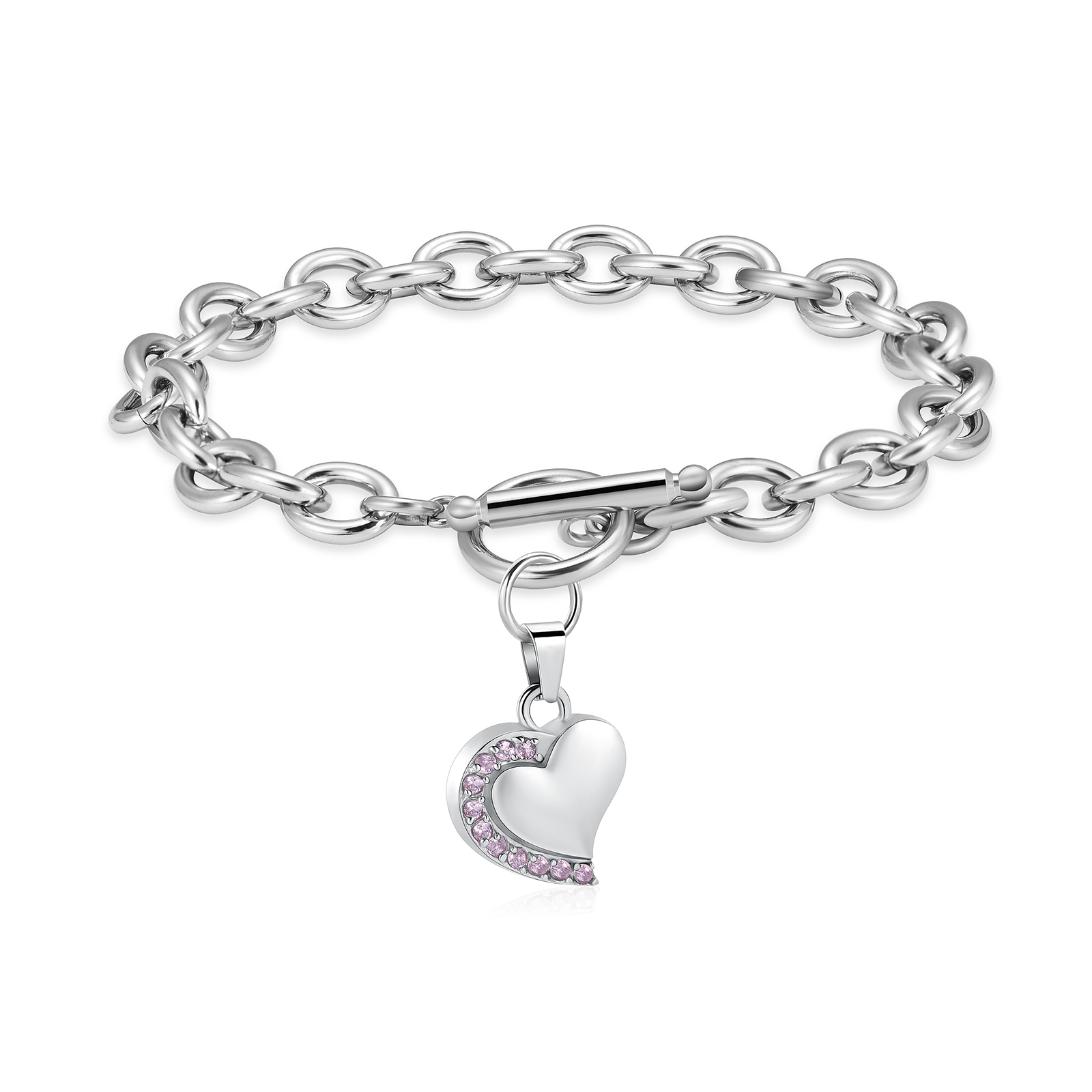 Crystal Heart Urn Bracelet for Ashes Cremation Bracelet F/ Ashes Keepsake Holder - Picture 20 of 44