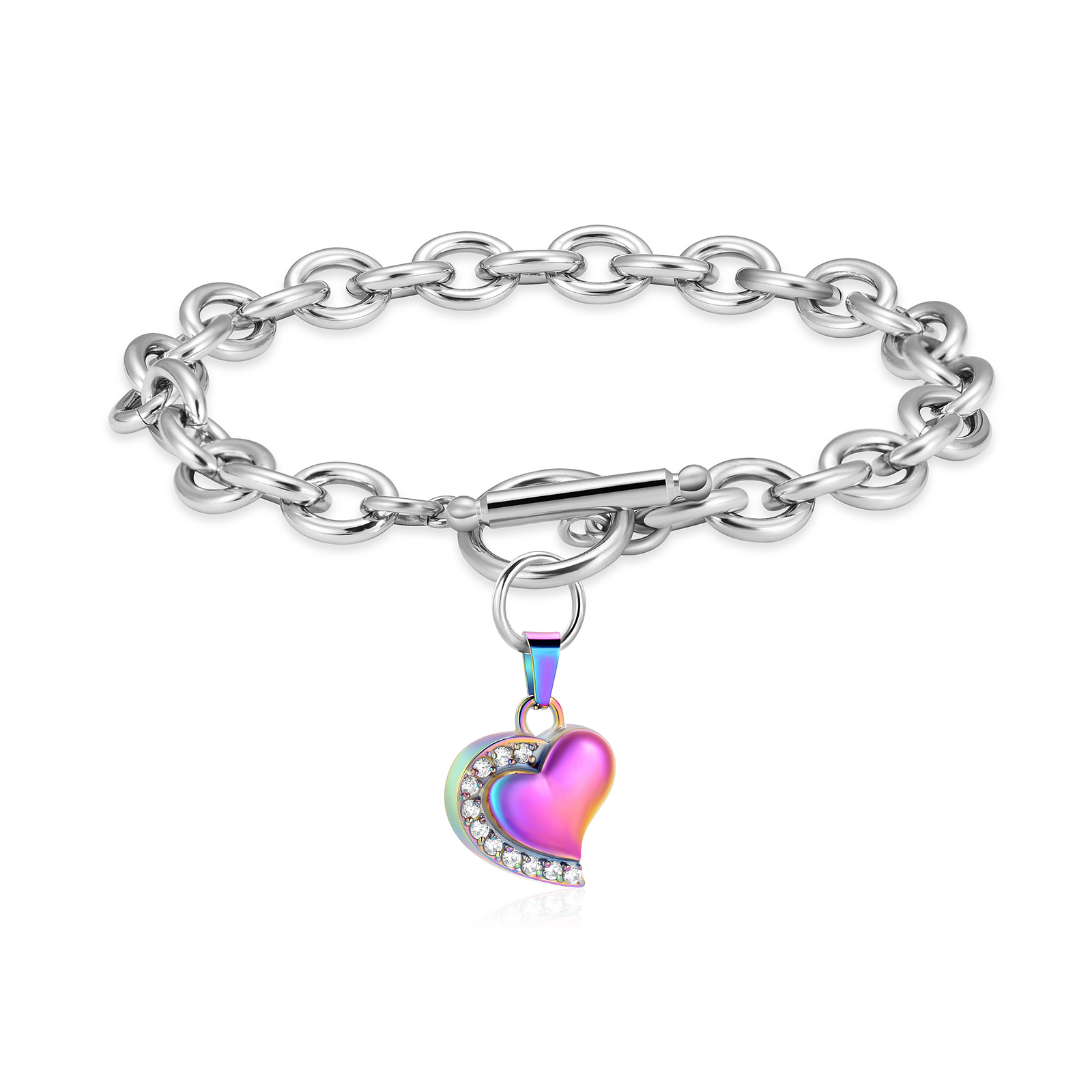 Crystal Heart Urn Bracelet for Ashes Cremation Bracelet F/ Ashes Keepsake Holder - Picture 40 of 44