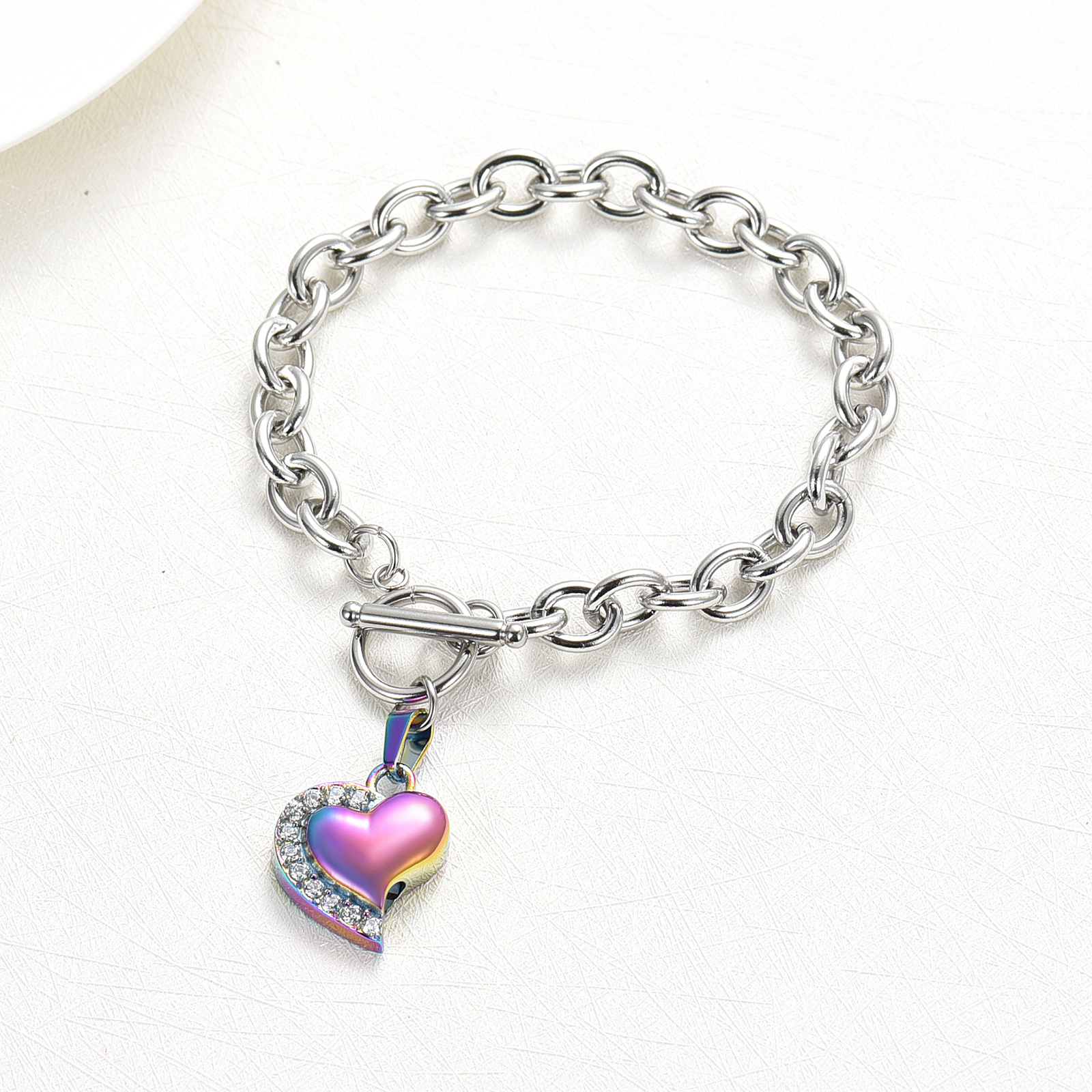 Crystal Heart Urn Bracelet for Ashes Cremation Bracelet F/ Ashes Keepsake Holder - Picture 42 of 44