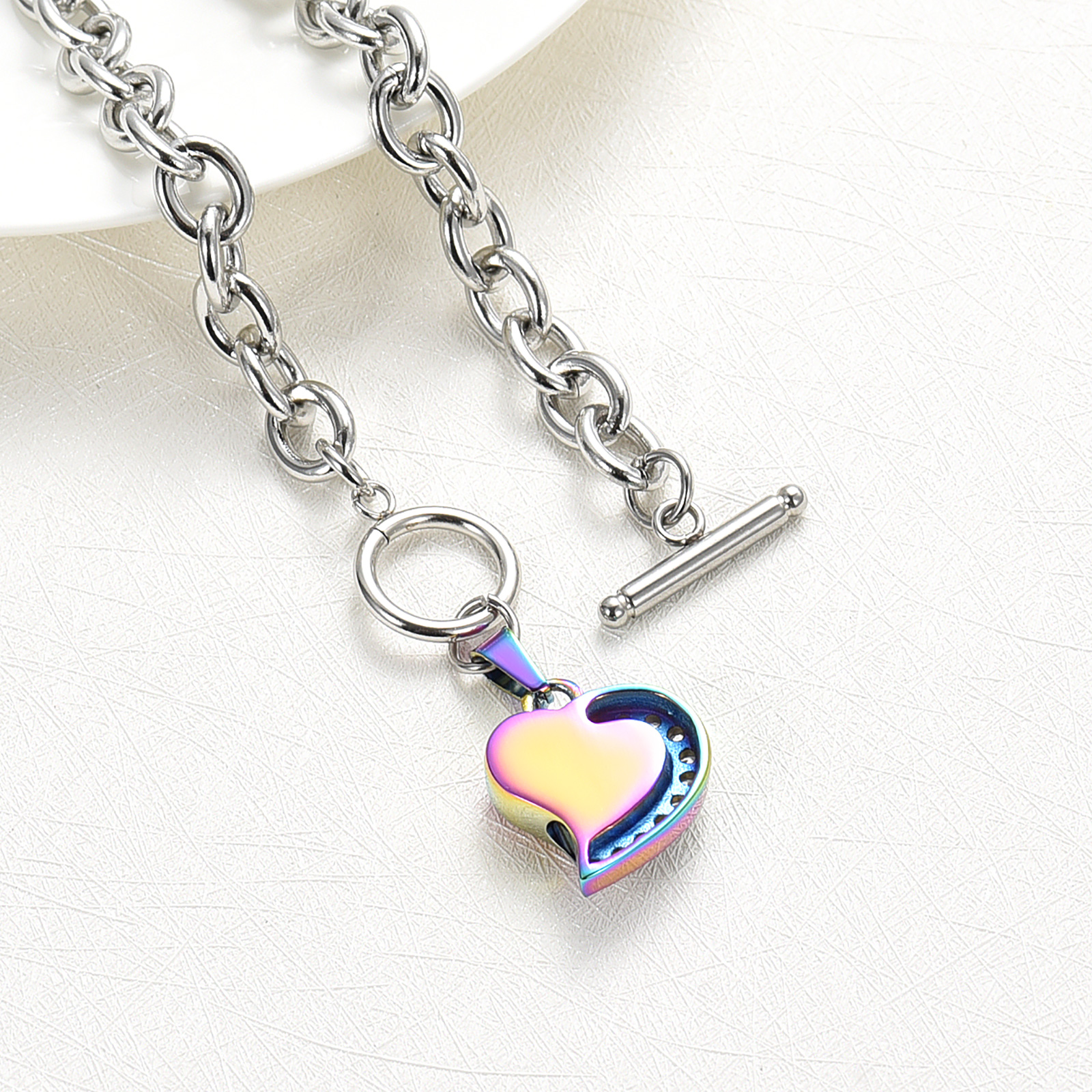 Crystal Heart Urn Bracelet for Ashes Cremation Bracelet F/ Ashes Keepsake Holder - Picture 44 of 44