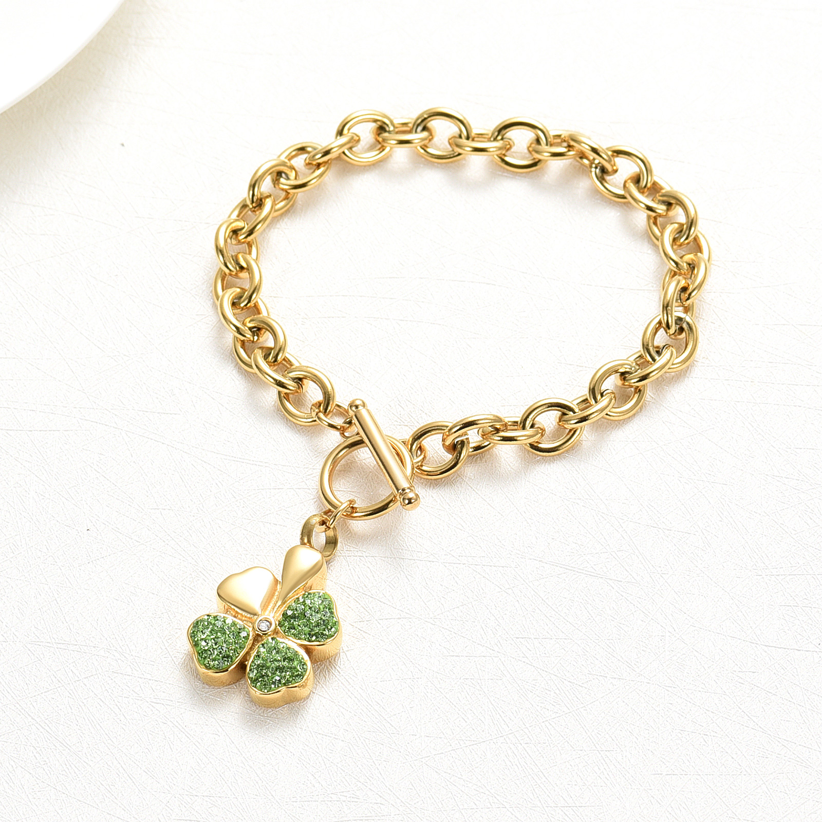 Lucky Clover Urn Bracelet F/ Ashes Women Men Adjustable Memorial Keepsake Bangle