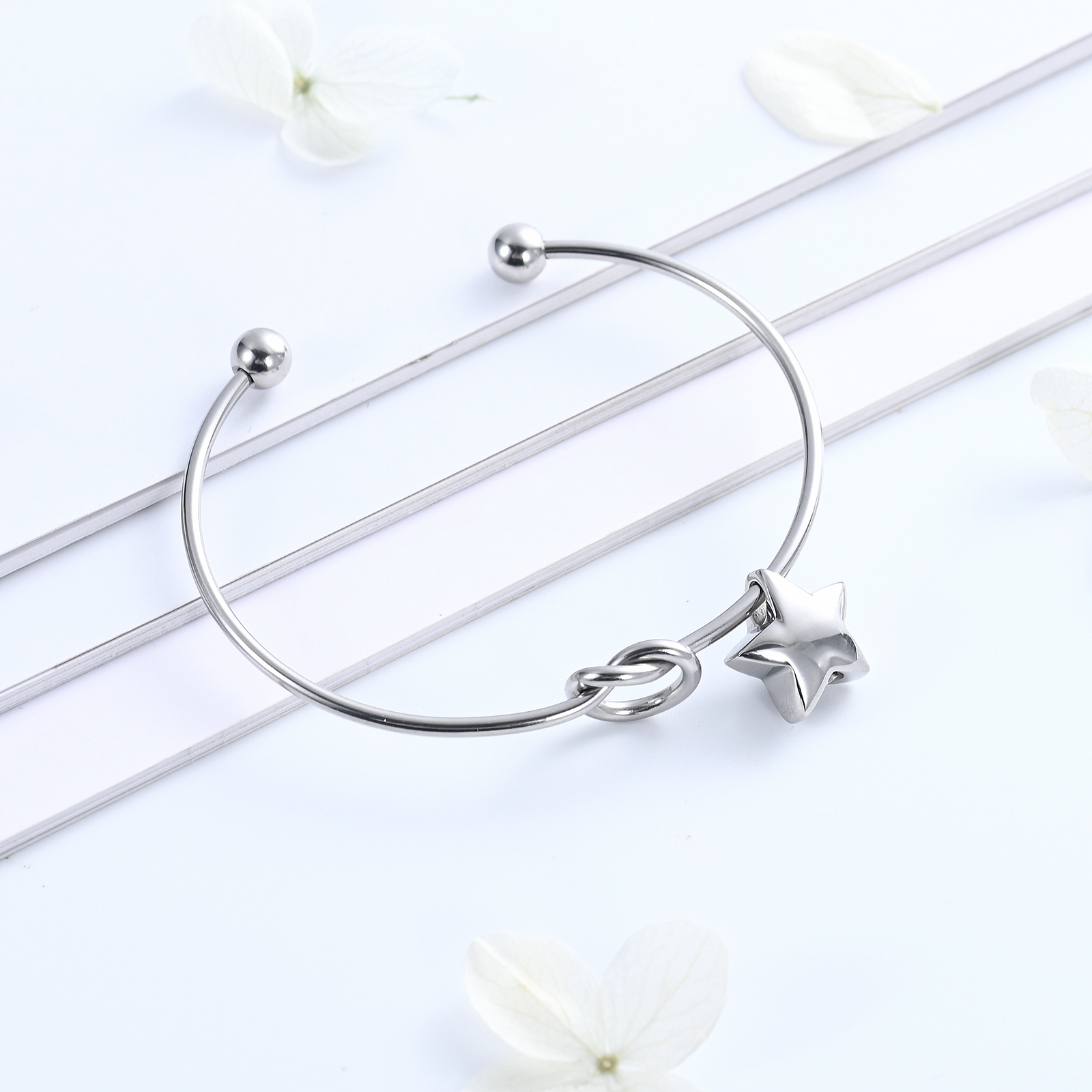 Urn Bracelet for Ashes Star/Padlock Cremation Ash Bracelet Openable Cuff Bangle