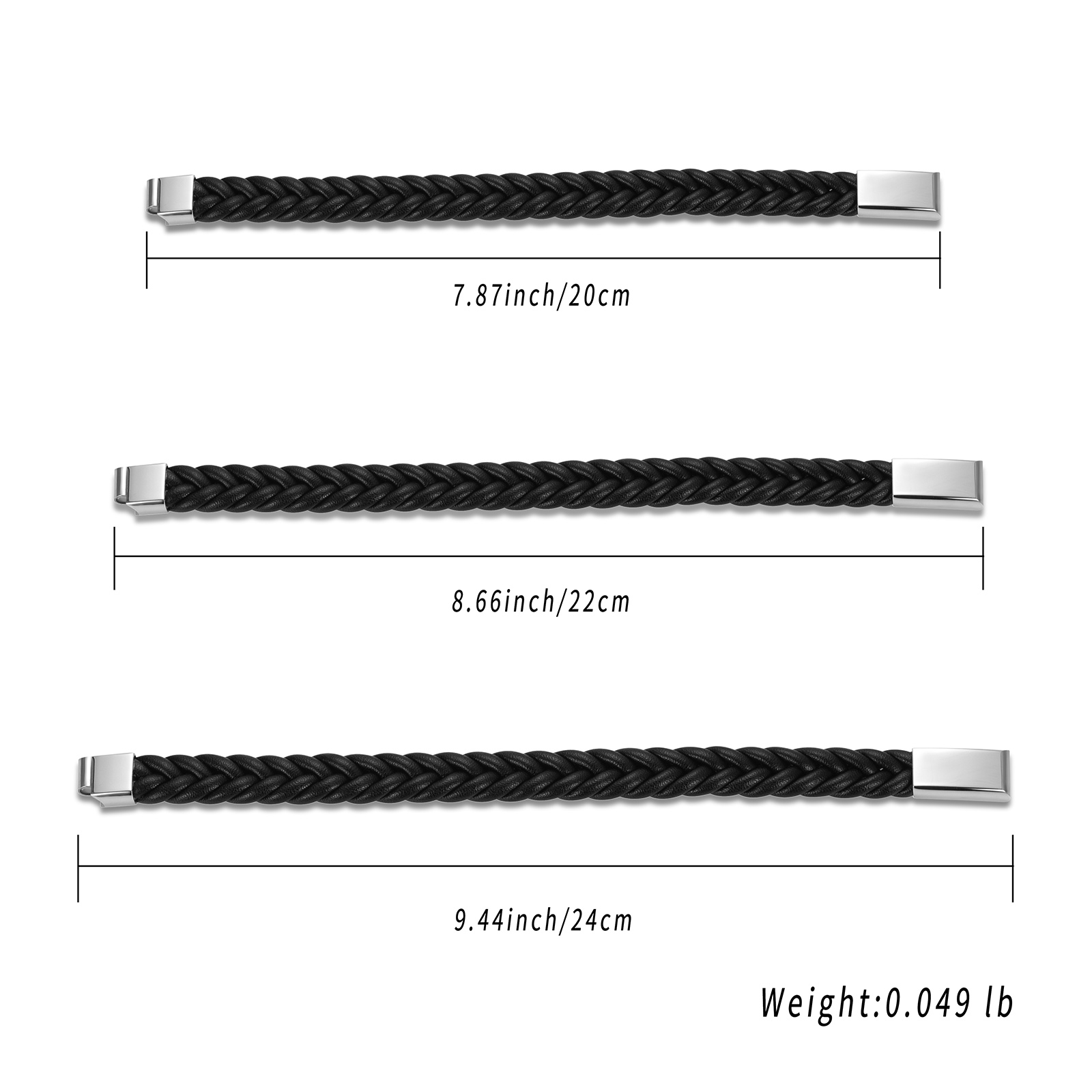 Cremation Urn Bracelet for Ashes for Men Handmade Braided Leather Wristband Gift - Picture 14 of 39