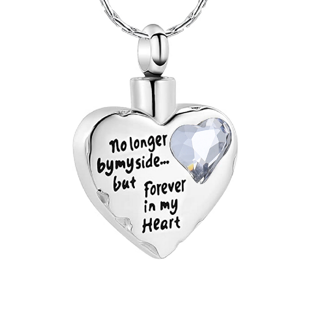 Hurt Heart Memorial Urn Necklace for Ashe Keepsake Cremation Urn Jewellery Charm - Picture 3 of 10