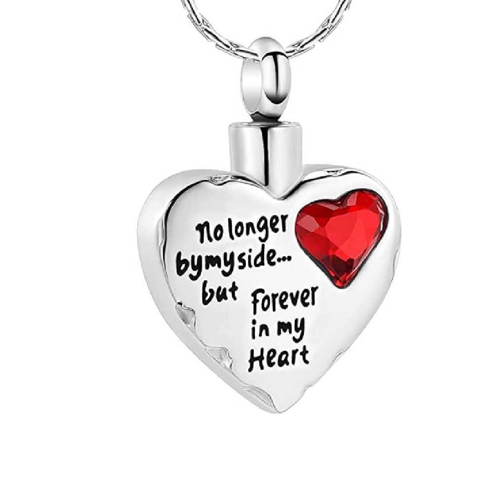 Hurt Heart Memorial Urn Necklace for Ashe Keepsake Cremation Urn Jewellery Charm - Picture 5 of 10
