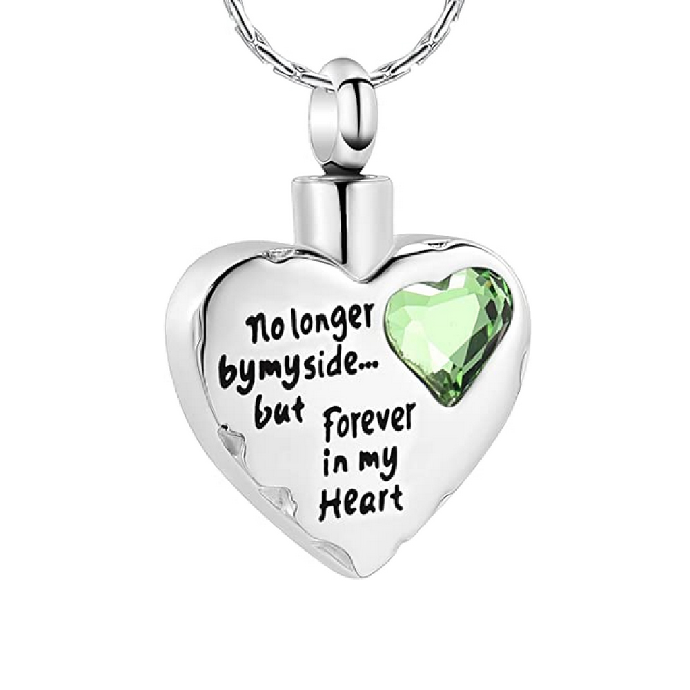 Hurt Heart Memorial Urn Necklace for Ashe Keepsake Cremation Urn Jewellery Charm - Picture 7 of 10
