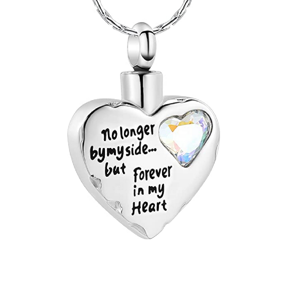 Hurt Heart Memorial Urn Necklace for Ashe Keepsake Cremation Urn Jewellery Charm - Picture 8 of 10