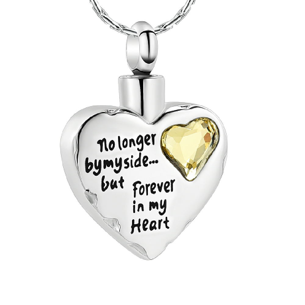 Hurt Heart Memorial Urn Necklace for Ashe Keepsake Cremation Urn Jewellery Charm - Picture 10 of 10