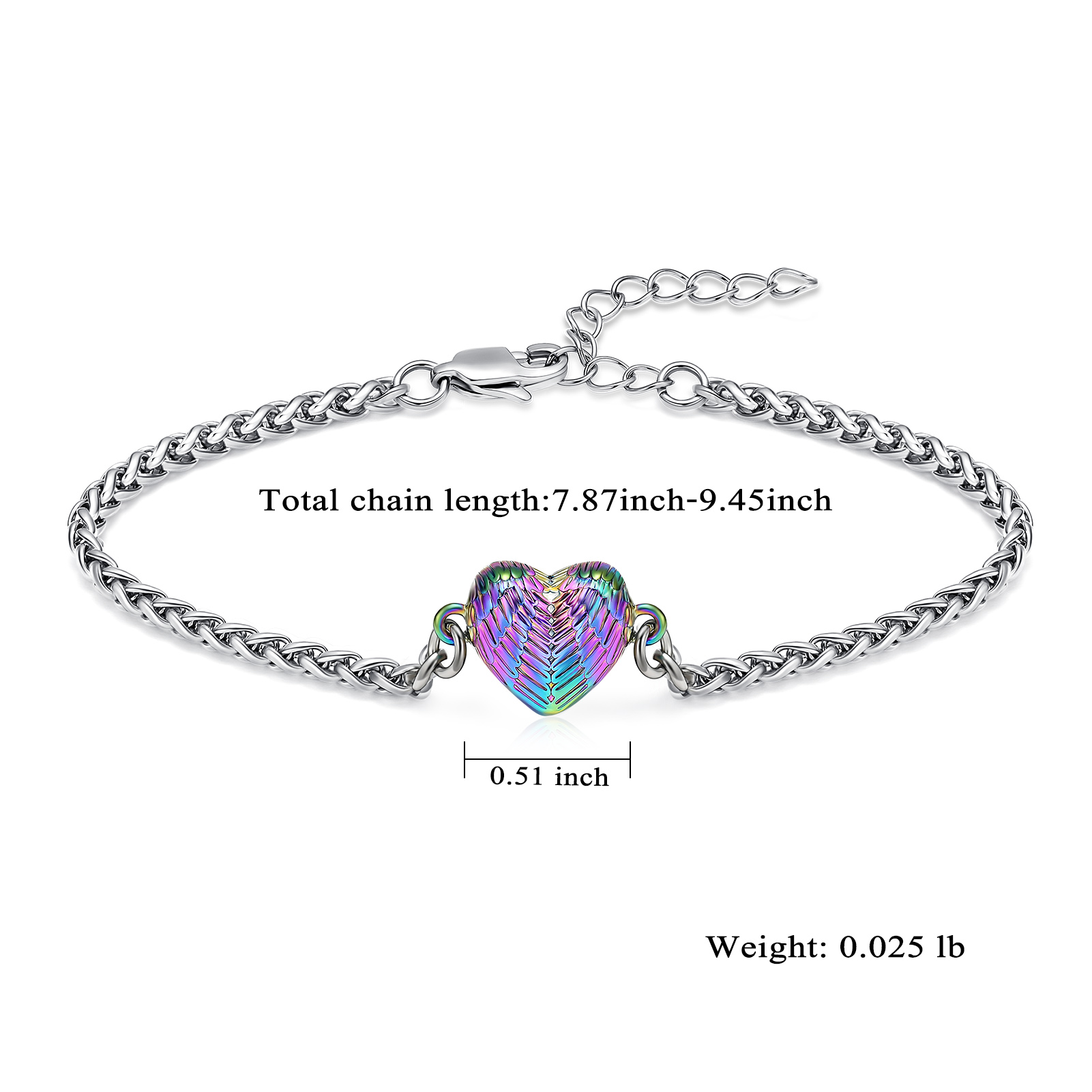 Heart Urn Bracelet for Ashes Adjustable Bangle Cremation Bangle Memorial Jewelry - Picture 28 of 32