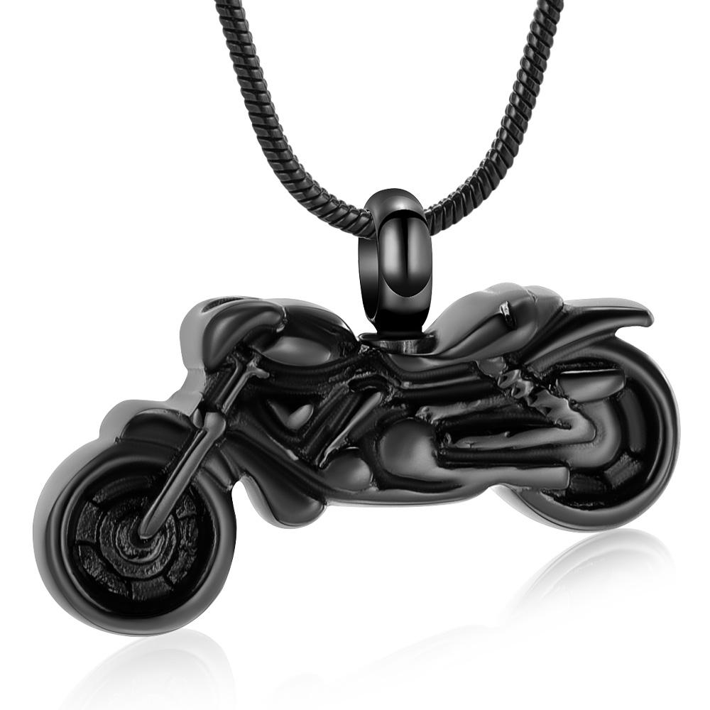 Motorcycle Urn Necklace Cremation Jewelry for Ashes Motorbike Necklace Pendent - Picture 18 of 33