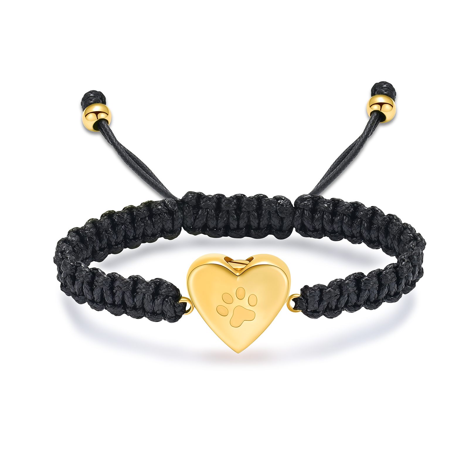 Paw Print Heart Urn Pendant Funeral Urn Bracelet for Ashes Memorial Jewelry Gift - Picture 6 of 15