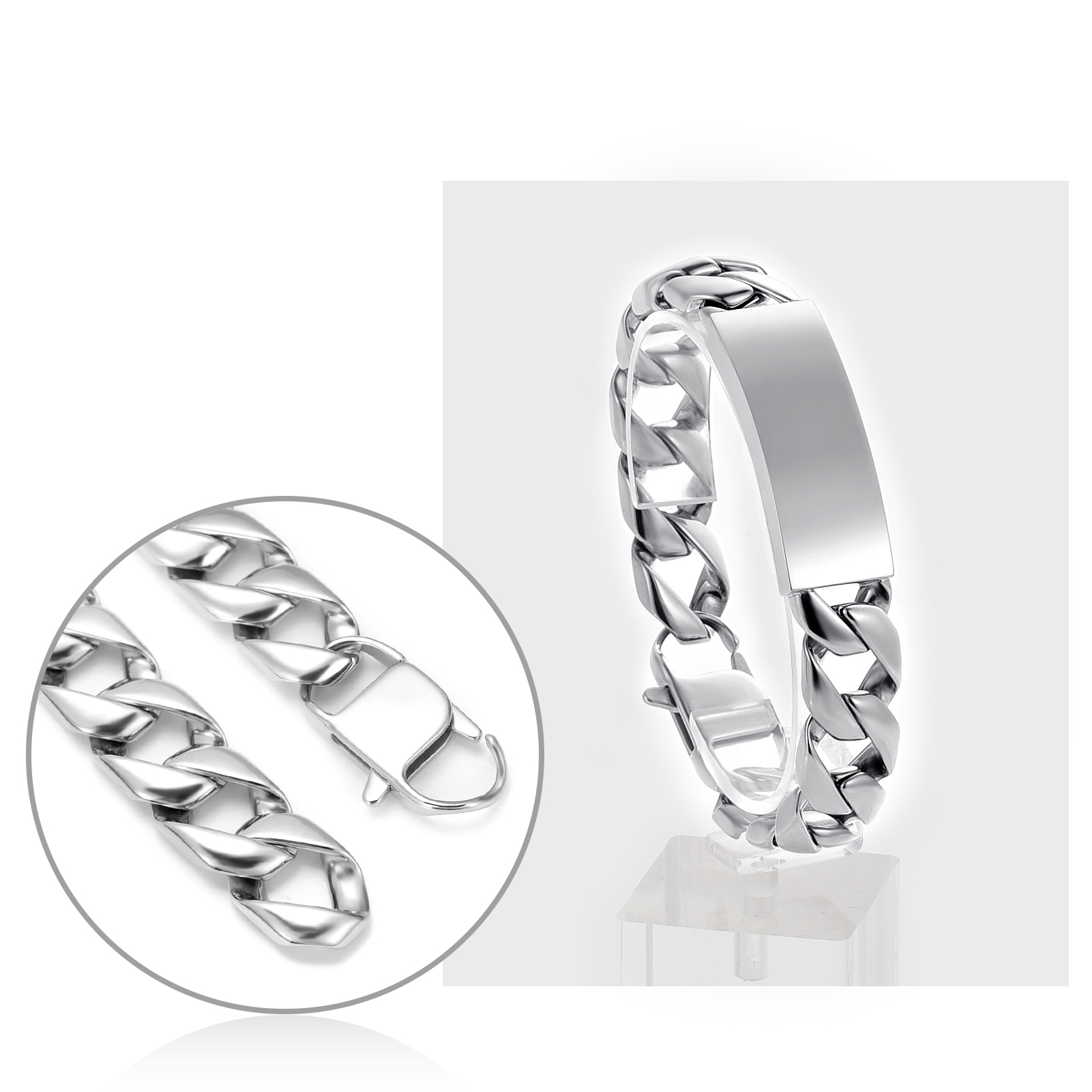 Personalized Cremation Jewelry Urn Bracelet for Ashes -Women Men Memorial Bangle - Picture 16 of 60