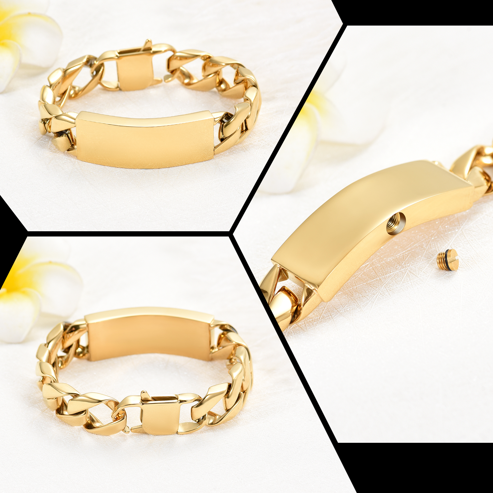 Personalized Cremation Jewelry Urn Bracelet for Ashes -Women Men Memorial Bangle - Picture 32 of 60