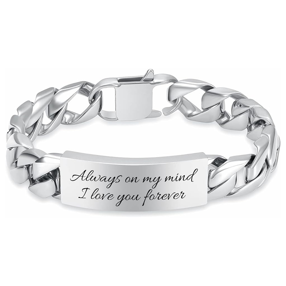 Personalized Cremation Jewelry Urn Bracelet for Ashes -Women Men Memorial Bangle - Picture 47 of 60