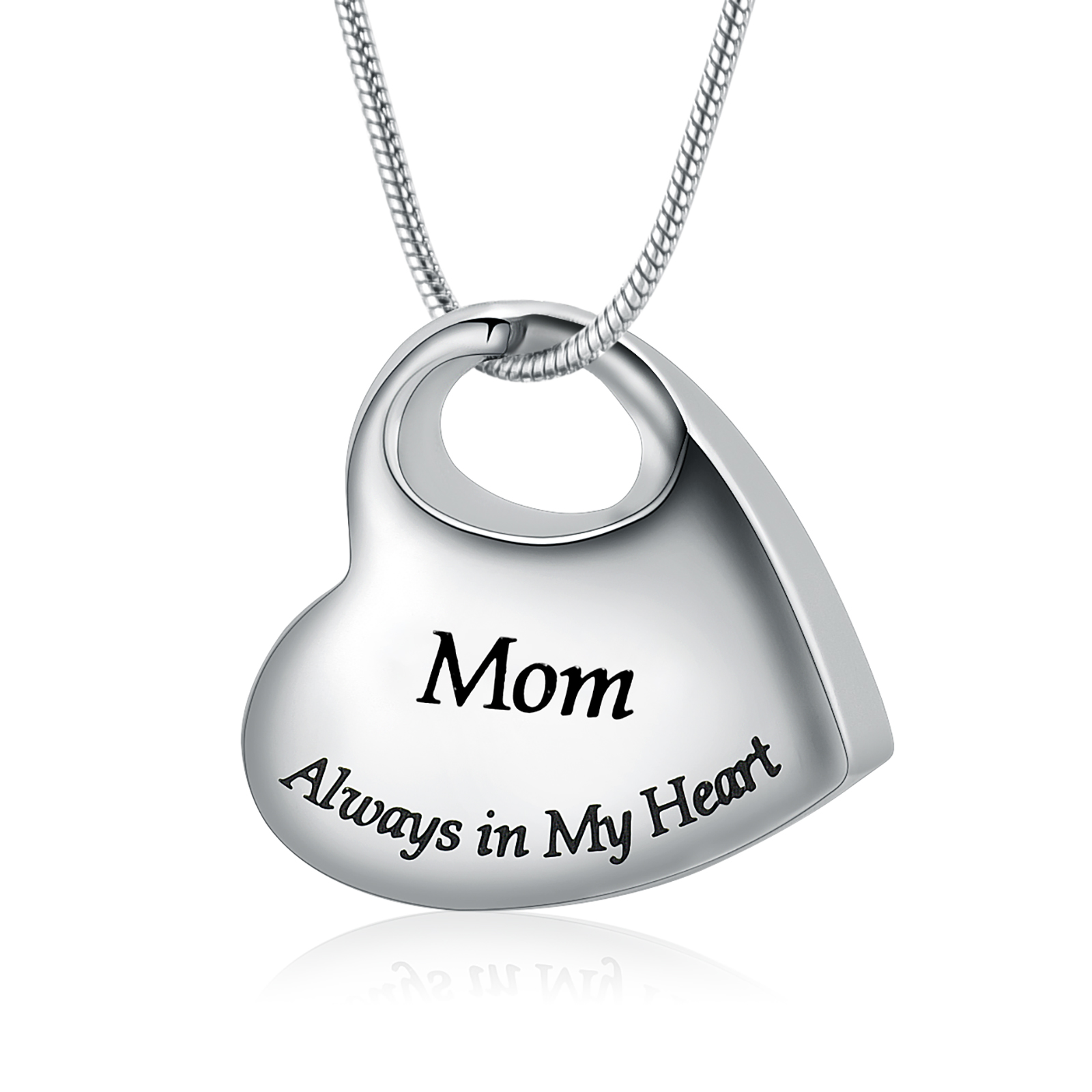 Heart Urn Necklace for Ashes Cremation Jewelry for Dad Mom Brother Ash Necklace - Picture 12 of 23