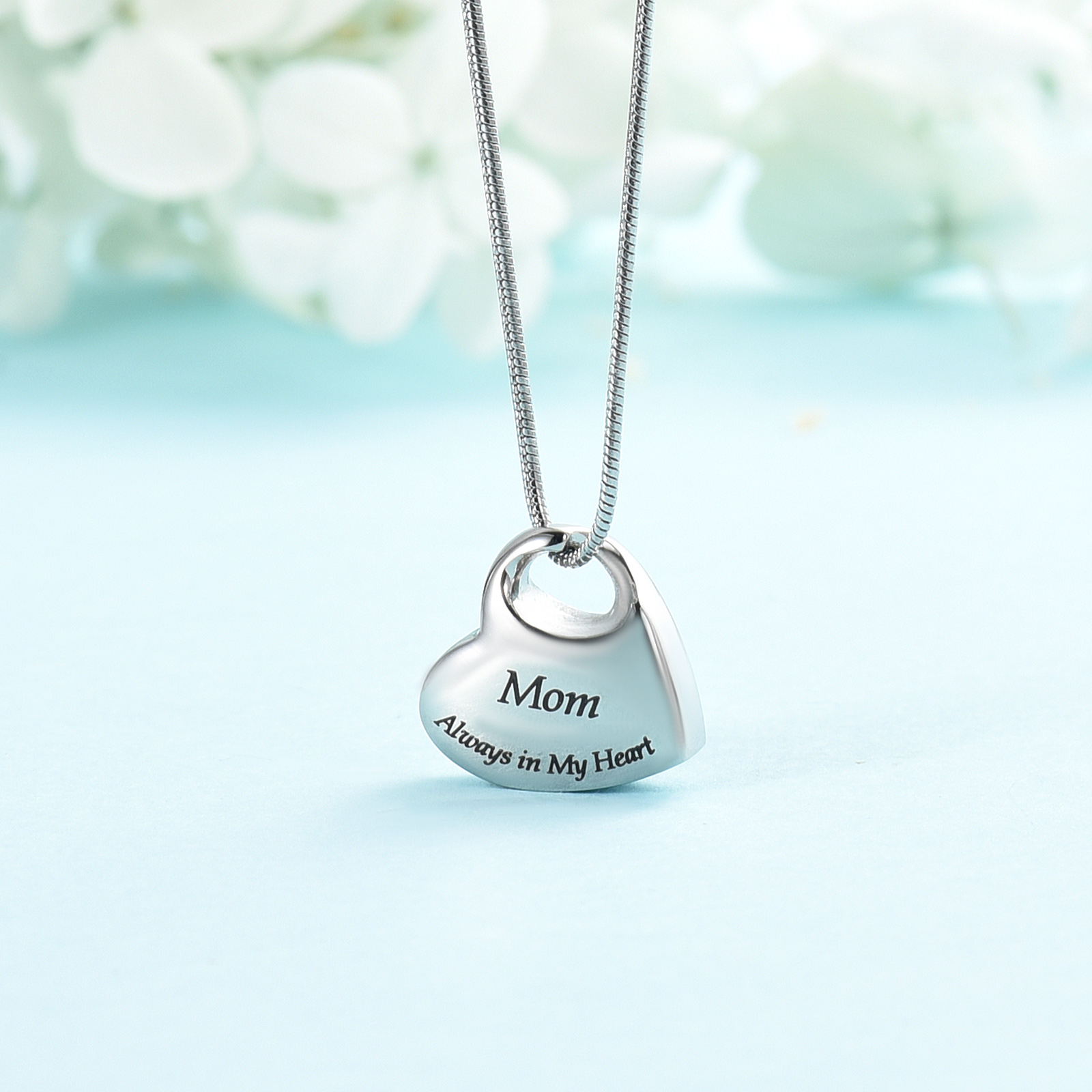 Heart Urn Necklace for Ashes Cremation Jewelry for Dad Mom Brother Ash Necklace - Picture 14 of 23