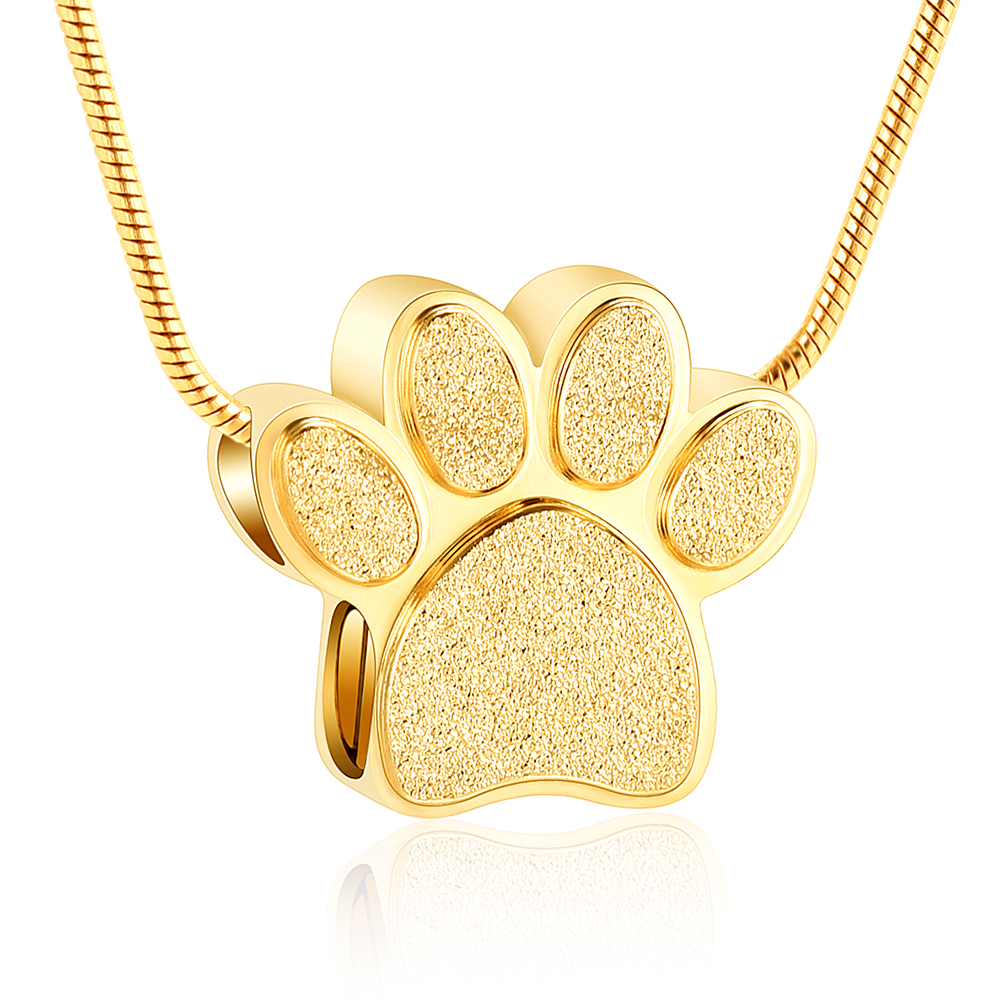 Paw Print Urn Necklace for Ashes Cremation Jewelry Urn Necklace Keepsake Jewelry - Picture 21 of 35