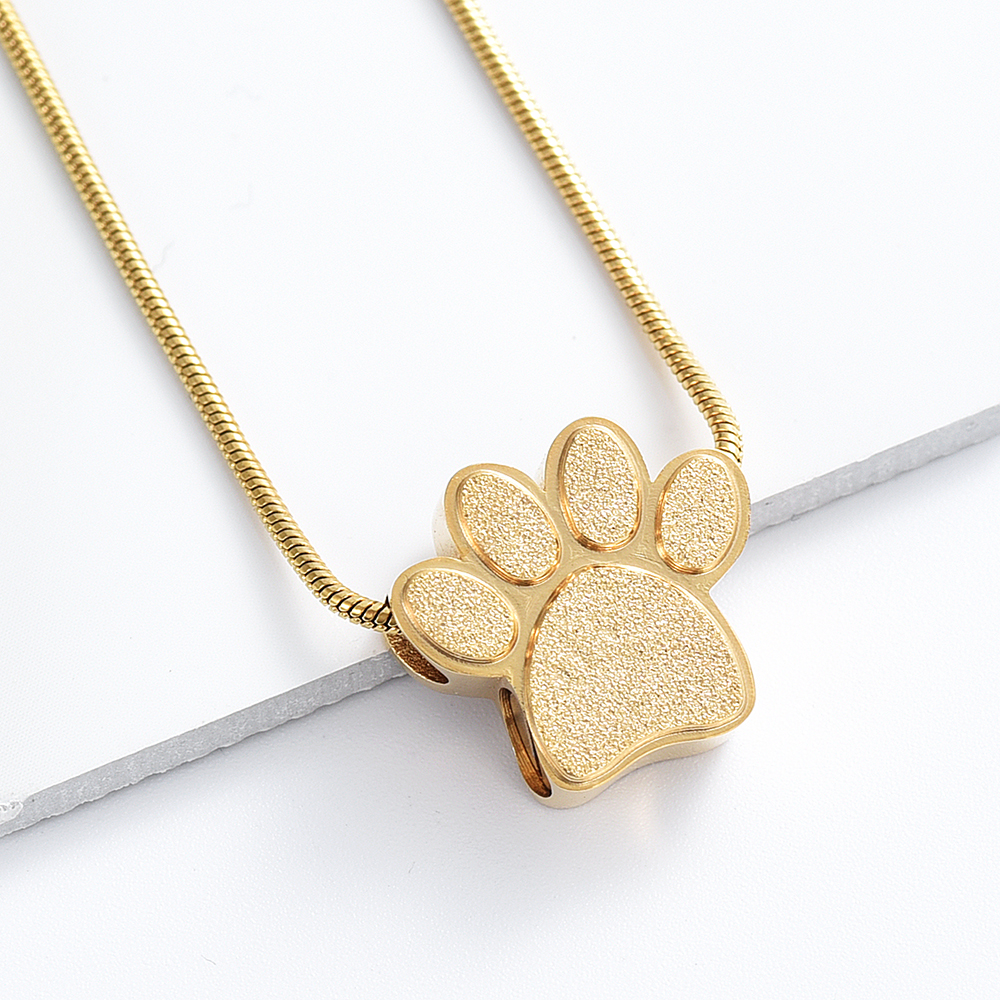 Paw Print Urn Necklace for Ashes Cremation Jewelry Urn Necklace Keepsake Jewelry - Picture 24 of 35