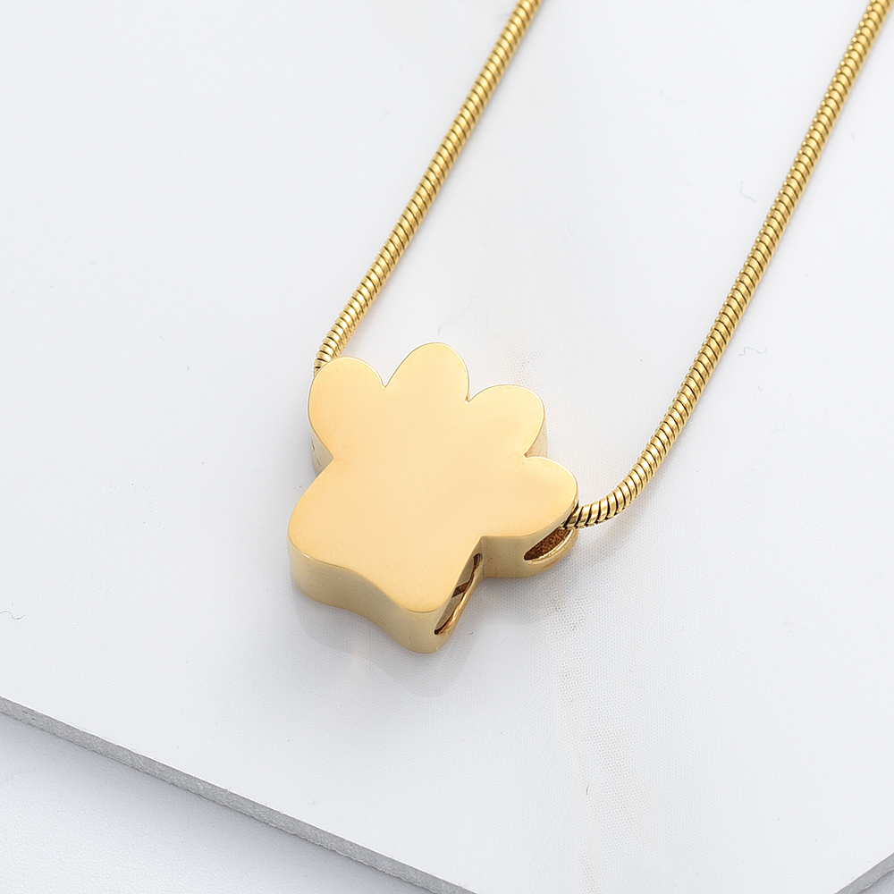 Paw Print Urn Necklace for Ashes Cremation Jewelry Urn Necklace Keepsake Jewelry - Picture 26 of 35