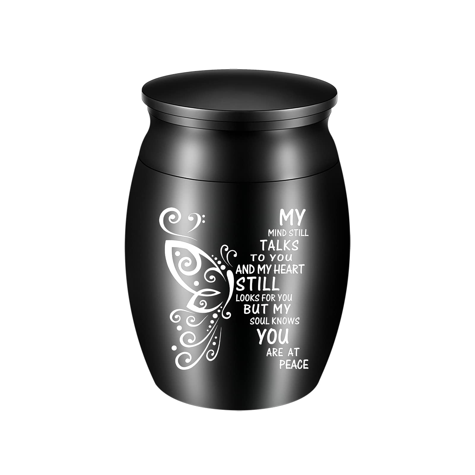 1.57 Inches Small Keepsake Urn for Human Ashes Butterfly Mini Urn Ashes Holder - Picture 24 of 36