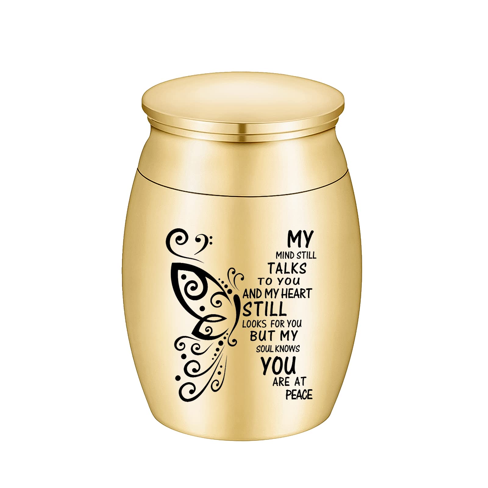 1.57 Inches Small Keepsake Urn for Human Ashes Butterfly Mini Urn Ashes Holder - Picture 25 of 36
