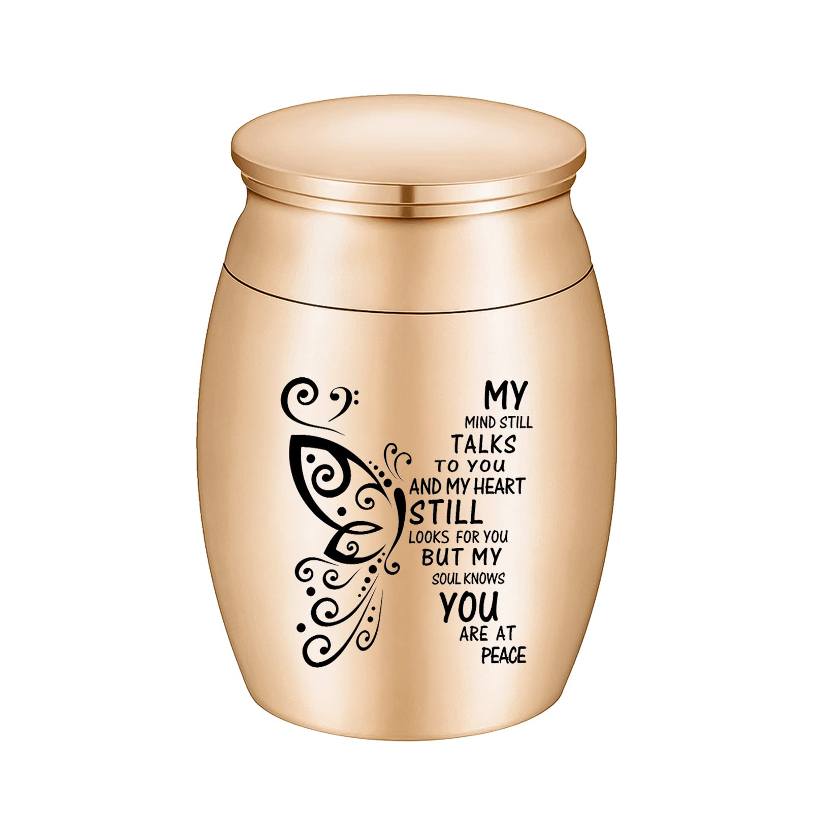 1.57 Inches Small Keepsake Urn for Human Ashes Butterfly Mini Urn Ashes Holder - Picture 31 of 36