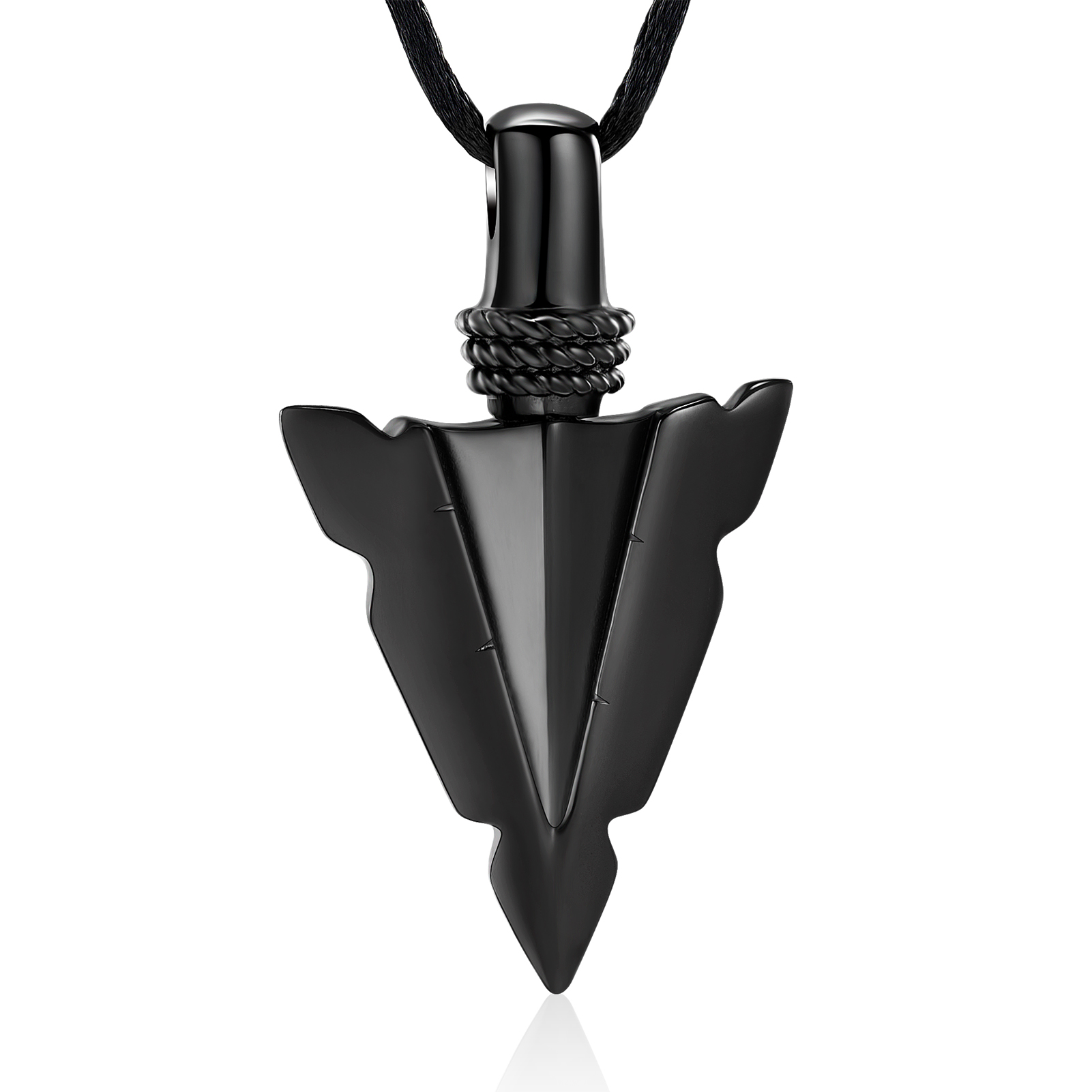 Arrowhead Urn Pendant Memory Necklace for Ashes Keepsake Memorial Jewelry Gift