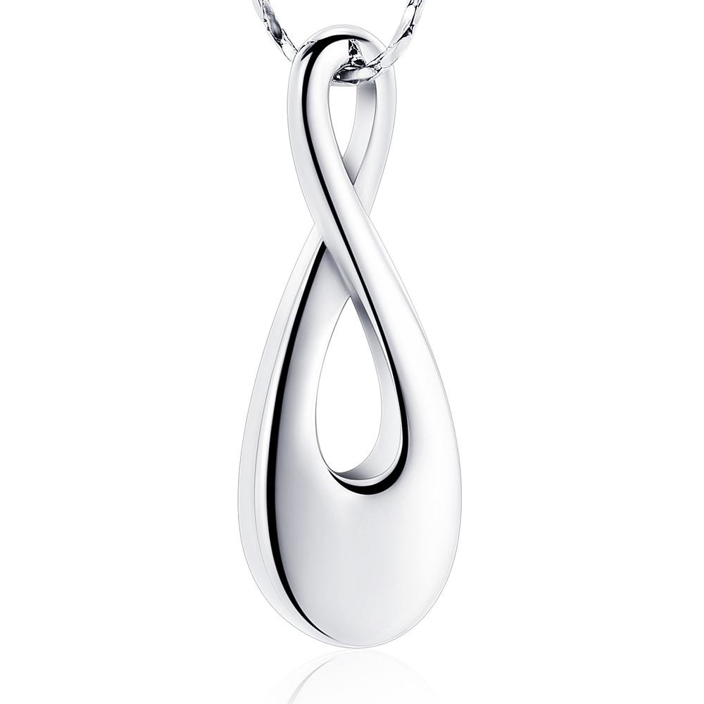 Infinity Urn Pendant Memory Necklace Cremation Jewelry for Ashes Keepsake Gift