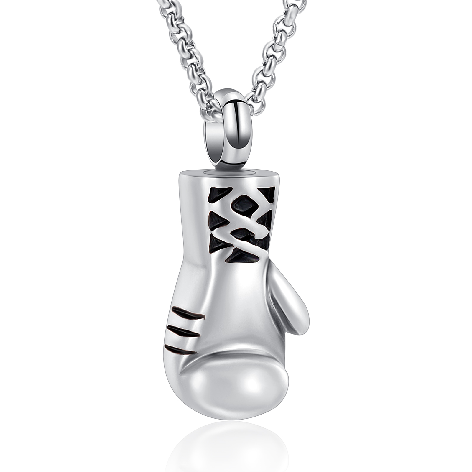 Custom Boxing Gloves Memorial Necklace Keepsake Cremation Ashes Jewellery Charm