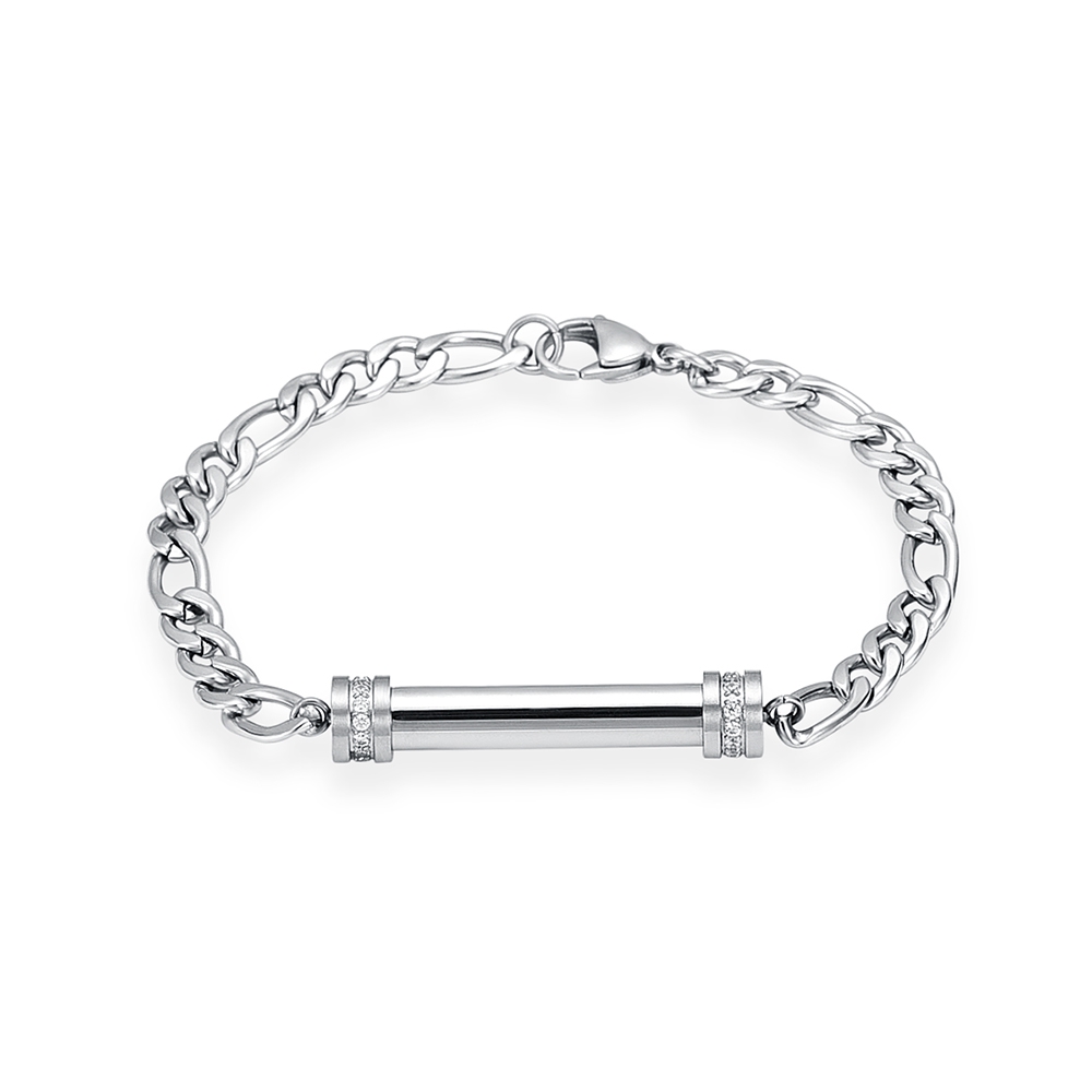 Cylinder Cremation Urn Bracelet for Ashes Premium Grade Memorial Keepsake Bangle - Picture 12 of 37