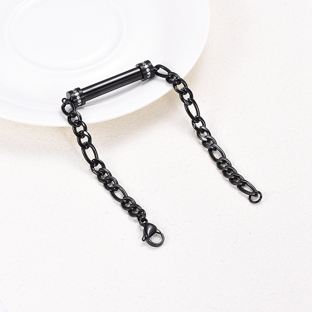 Cylinder Cremation Urn Bracelet for Ashes Premium Grade Memorial Keepsake Bangle - Picture 23 of 37