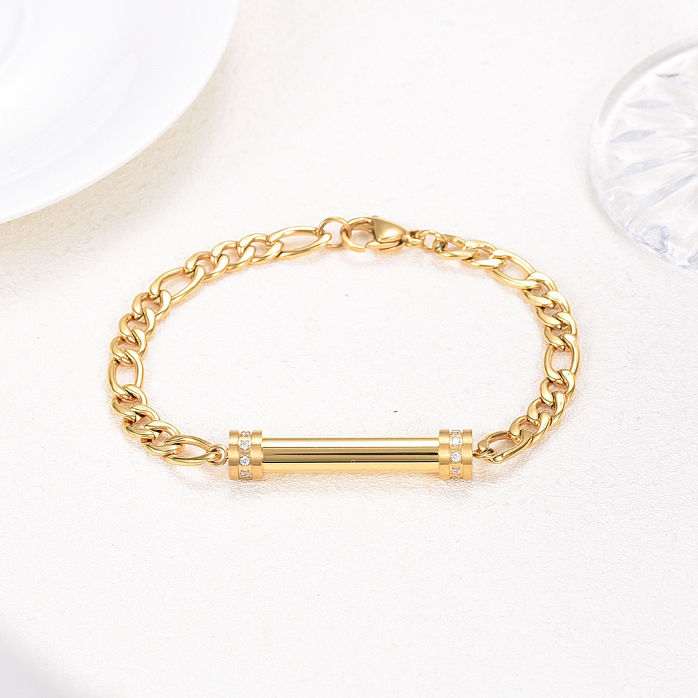 Cylinder Cremation Urn Bracelet for Ashes Premium Grade Memorial Keepsake Bangle - Picture 28 of 37