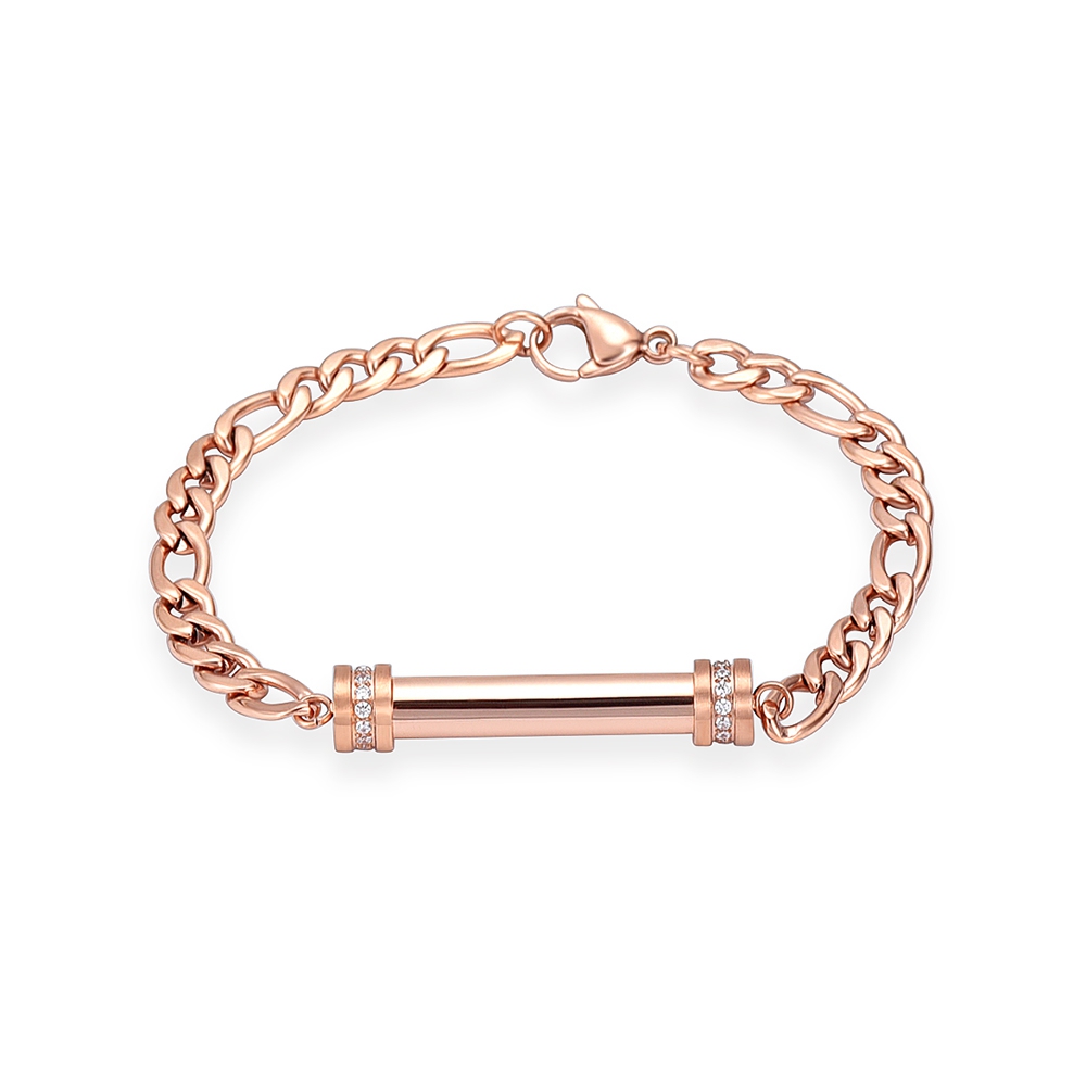Cylinder Cremation Urn Bracelet for Ashes Premium Grade Memorial Keepsake Bangle - Picture 30 of 37