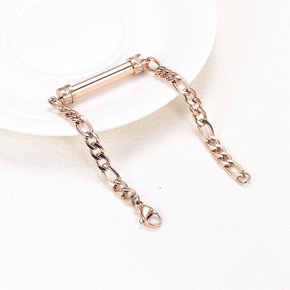 Cylinder Cremation Urn Bracelet for Ashes Premium Grade Memorial Keepsake Bangle - Picture 32 of 37