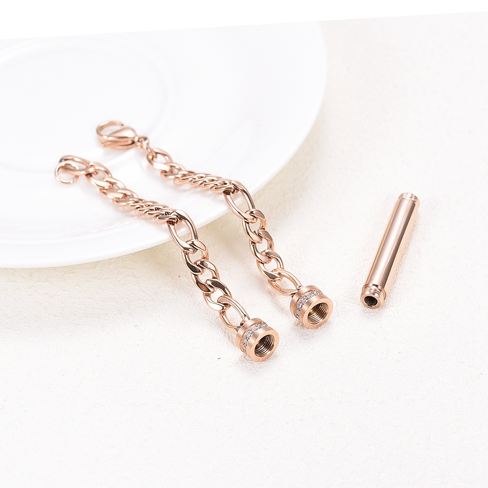 Cylinder Cremation Urn Bracelet for Ashes Premium Grade Memorial Keepsake Bangle - Picture 34 of 37