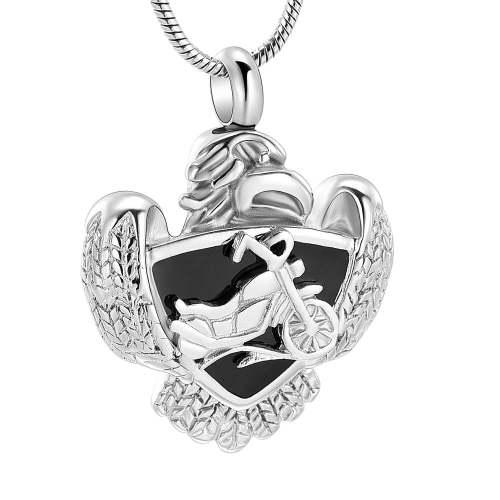 Motorcycle Urn Necklace for Ashes Keepsake Penadant Memorial Cremation Jewelry - Picture 11 of 18