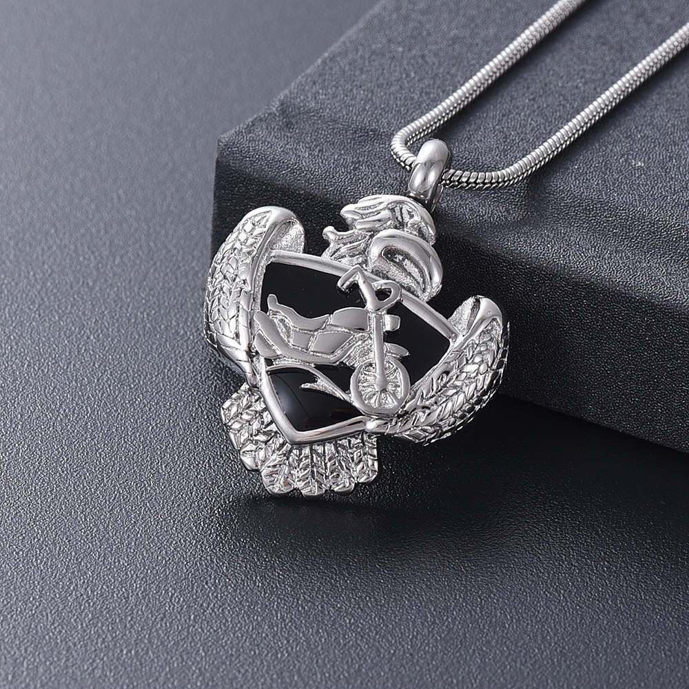 Motorcycle Urn Necklace for Ashes Keepsake Penadant Memorial Cremation Jewelry - Picture 14 of 18