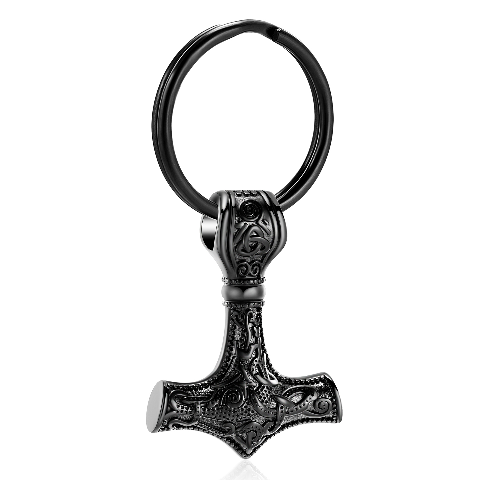 Stainless Steel Viking Hammer Thor Hammer Ash Urn Keychain Memorial Jewelry Gift