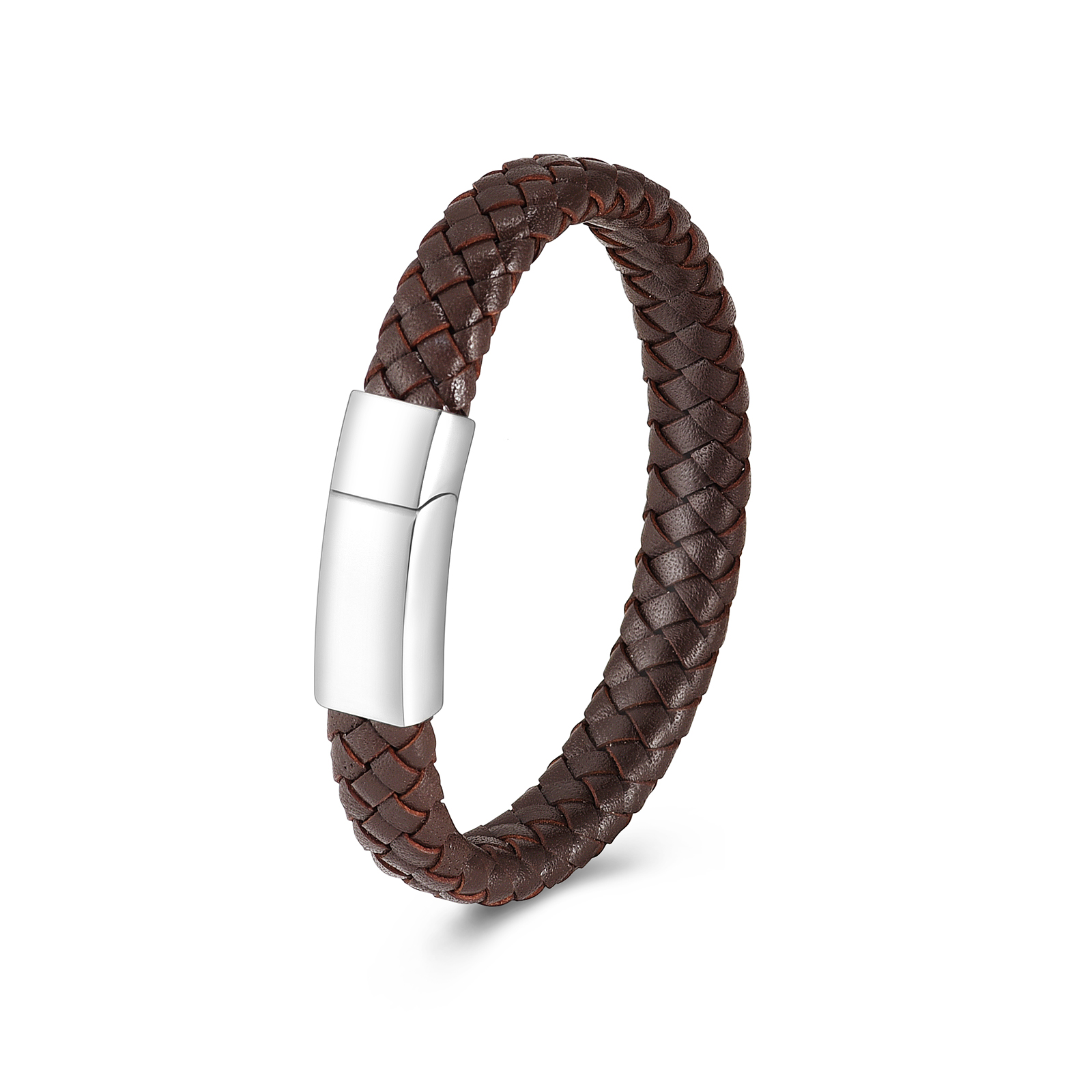 Cremation Urn Bracelet for Ashes Memorial Cuff Bangle Braided Leather Wristband - Picture 13 of 65