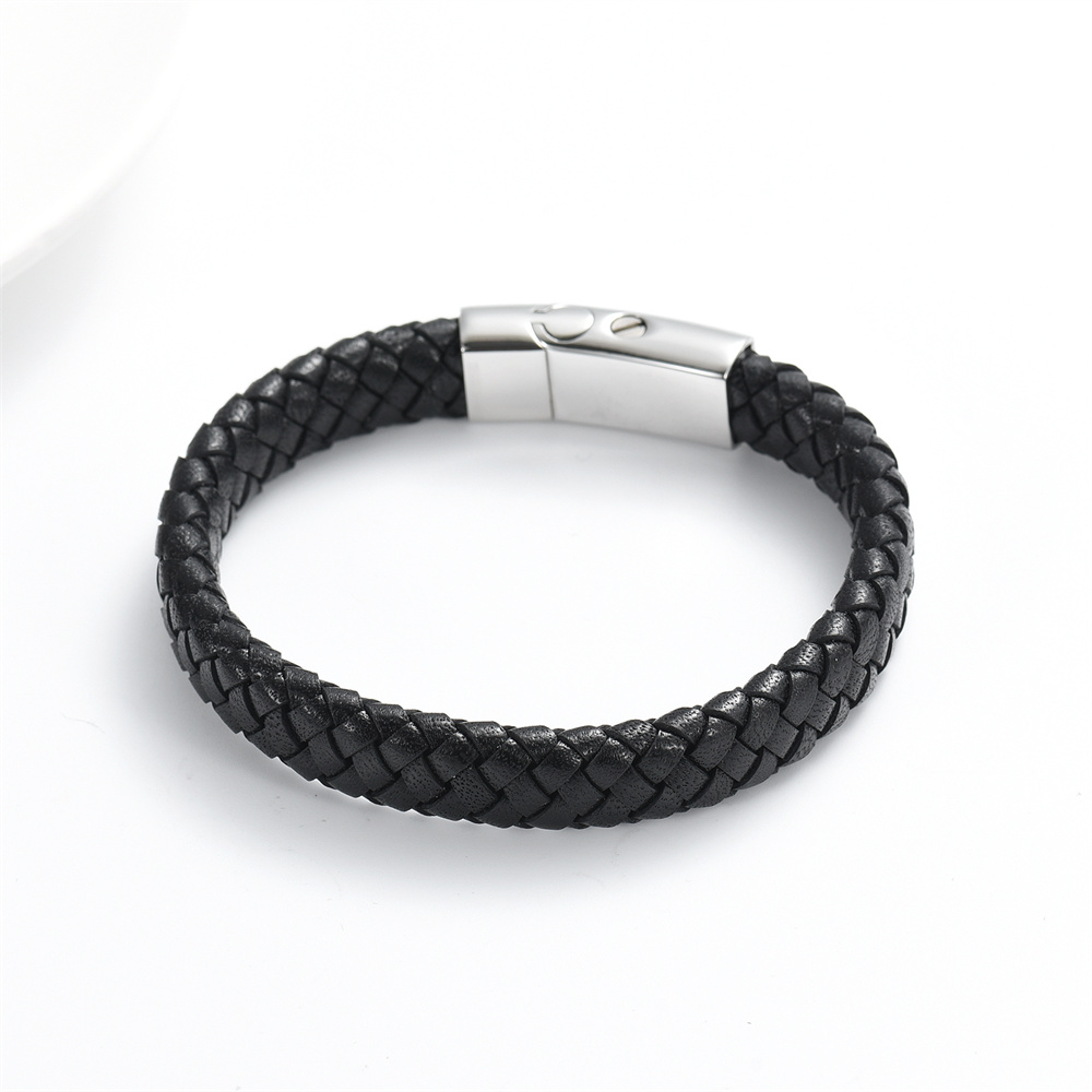 Cremation Urn Bracelet for Ashes Memorial Cuff Bangle Braided Leather Wristband - Picture 33 of 65