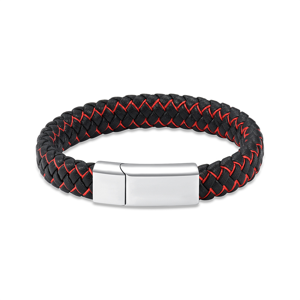 Cremation Urn Bracelet for Ashes Memorial Cuff Bangle Braided Leather Wristband - Picture 52 of 65