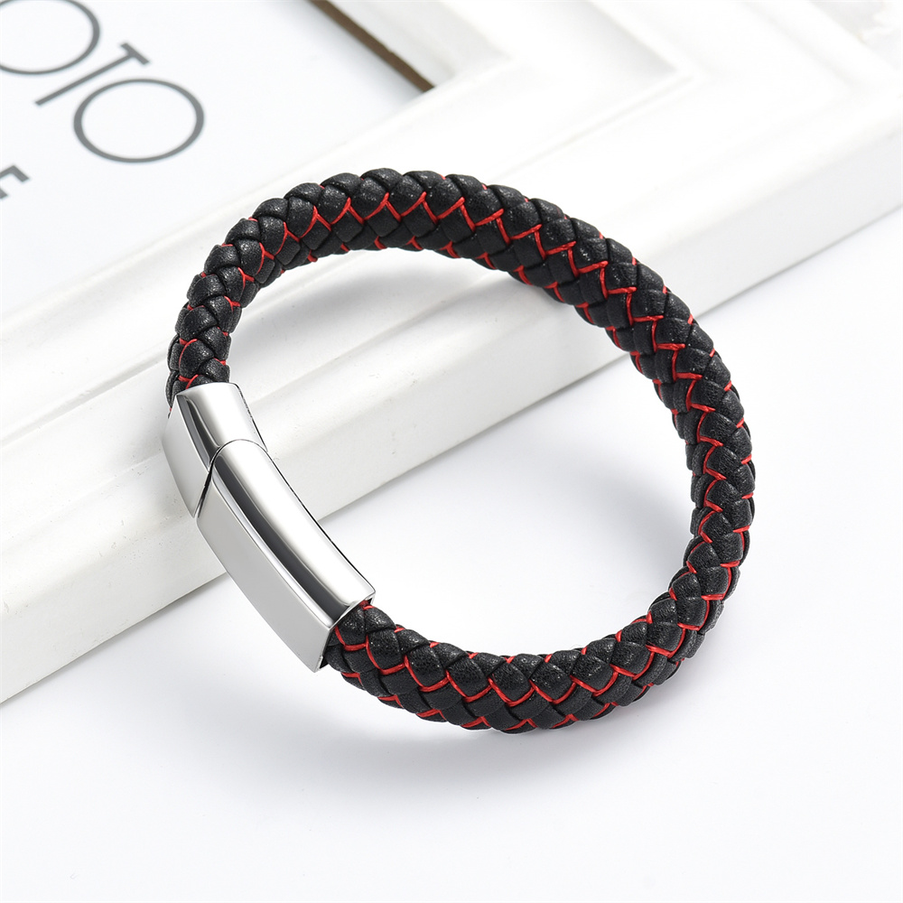 Cremation Urn Bracelet for Ashes Memorial Cuff Bangle Braided Leather Wristband - Picture 54 of 65