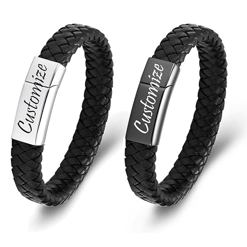 Cremation Urn Bracelet for Ashes Memorial Cuff Bangle Braided Leather Wristband - Picture 64 of 65