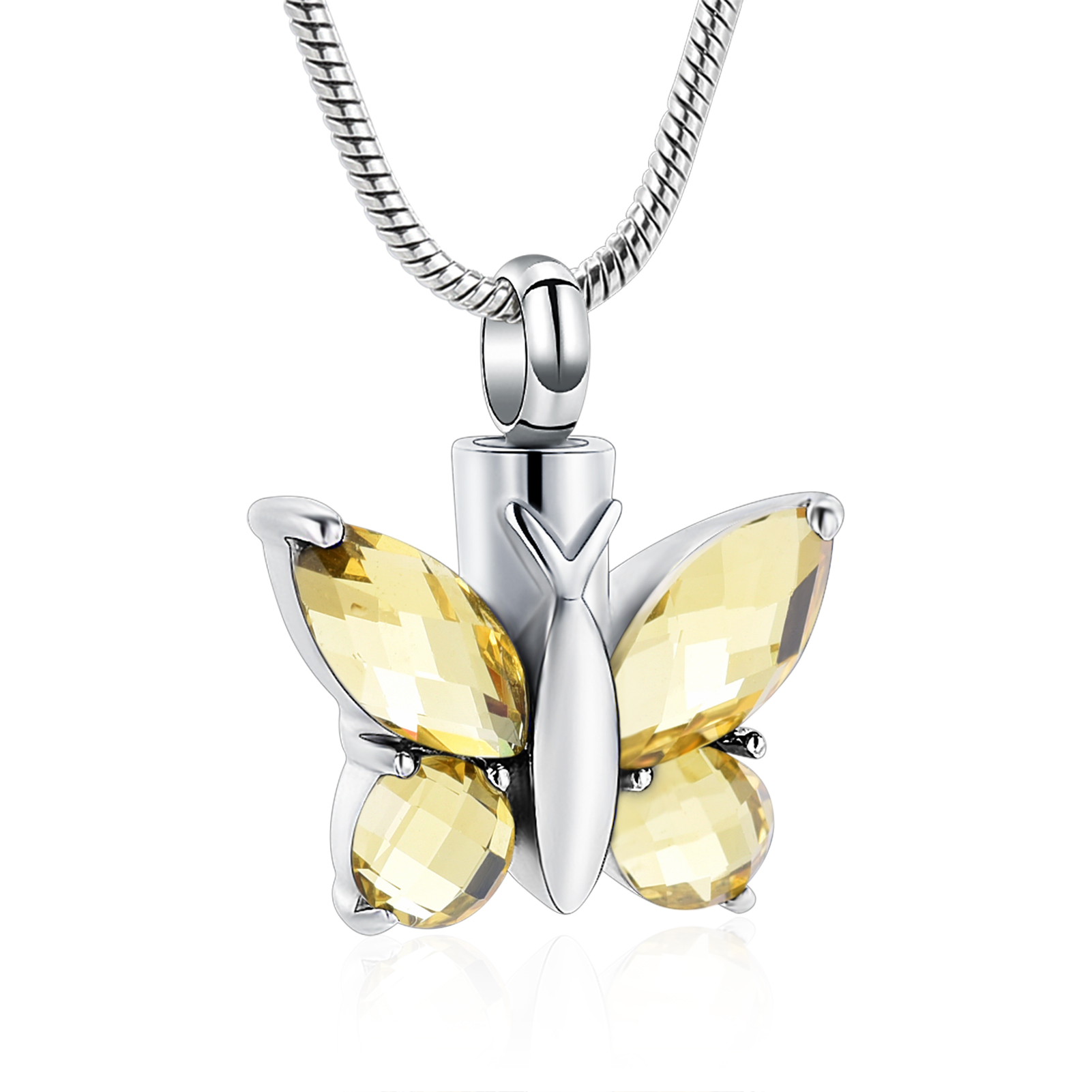 Butterfly Cremation Necklace for Ashes-Urn Neckalce for Women Cremation Jewelry - Picture 46 of 53