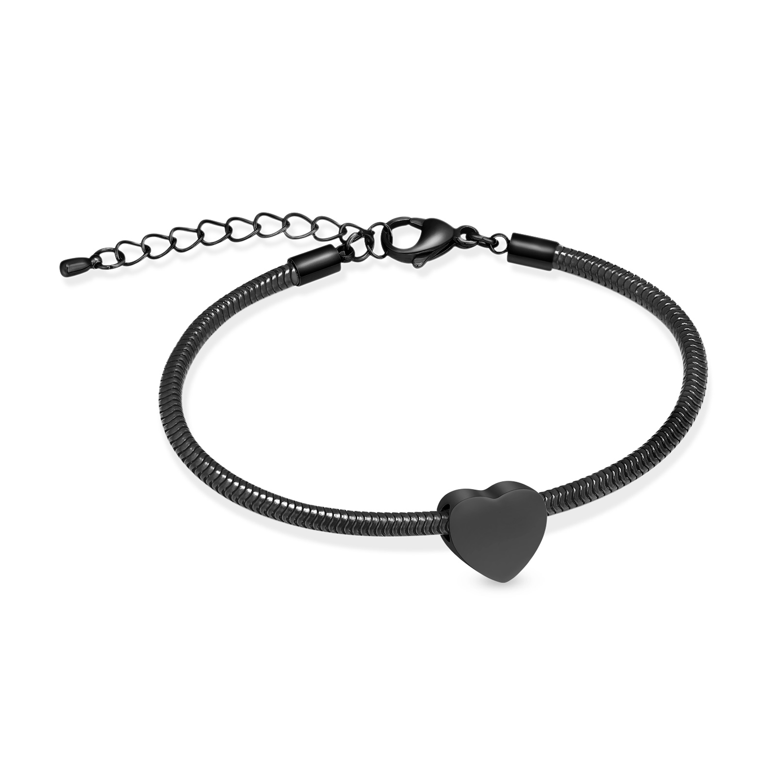 Mini Heart Urn Bracelet for Ashes for Women Cremation Jewelry Memorial Bracelet