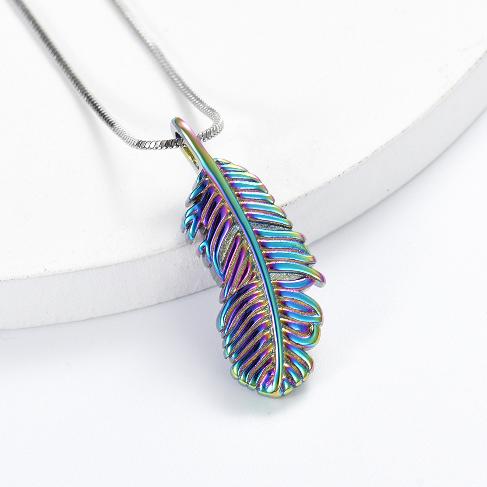 Angel Wing Urn Necklace for Ashes Women Men Cremation Pendant Necklace for Ashes - Picture 35 of 38