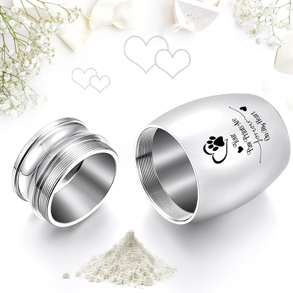 Small Dog Urn for Ashes 1.77Inches Mini Cremation Urn for Pet Ashes Paw Mini Urn - Produktbild 7