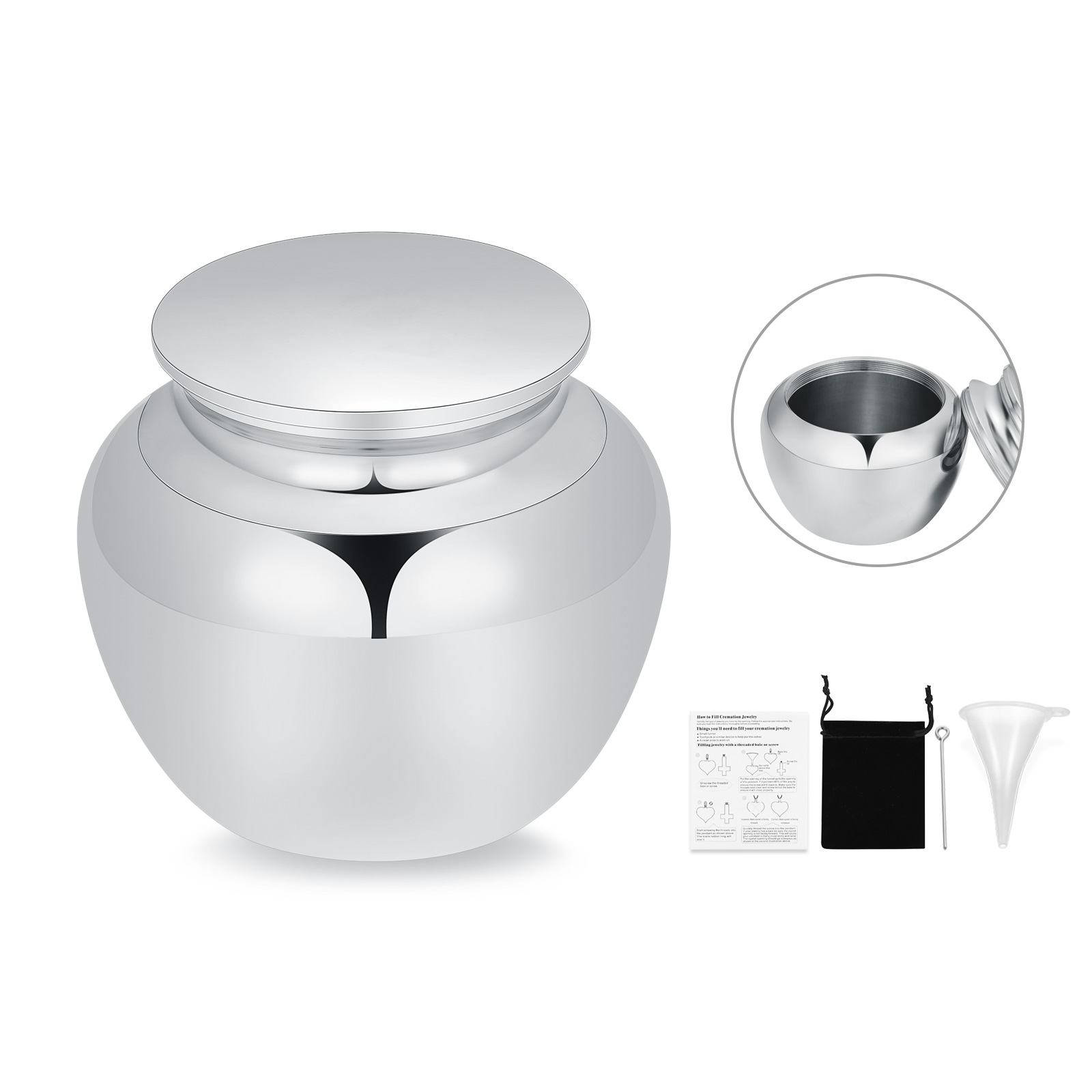 Small Keepsake Urns for Human Ashes 40*43 MM Memorial Cremation Urns for Ashes - Picture 16 of 34